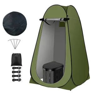 Privacy Toilet Tent with toilet included.