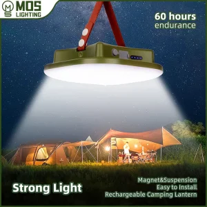 MOSLIGHTING 80W Rechargeable LED Camping Strong Light Magnet and suspension