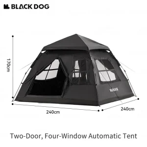 Naturehike BLACKDOG Tent, Automatic Portable Quick-Open Room- Thickened Rain Tent