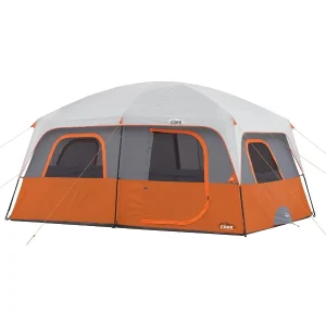 Family Cabin Tent, 10 - 12 Person, 2 Rooms, fits 2 queensize air beds, Waterproof.