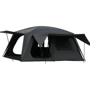 Camping Tent 4-6 Person, with 3 Doors 2 Rooms, Large Family Cabin Tent Double Layer Waterproof Portable