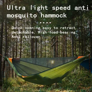 Hammock With Mosquito Net, With Portable Awning Tent Canopy for Sleeping.