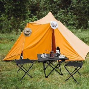 Folding Camping Table with Chairs Lightweight