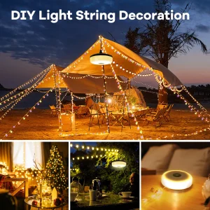 Camping Lights 10m String Lights Outdoor Waterproof, Tent Light Strip LED Night Light