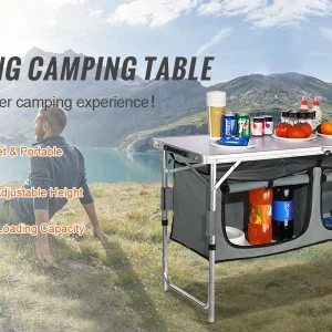 SucceBuy Camping Kitchen Table Quick set-up